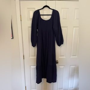 Navy maxi dress